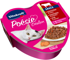 Vitakraft, POÉSIE -  Консерва "Сърце" - Говеждо и моркови - хапки в сос