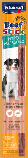 Vitakraft ® Beef Stick ®    САЛАМЕНА ПРЪЧИЦА ЗА КУЧЕТА – ХИПОАЛЕРГЕННА с пуйка и щраус, ориз и картофи. Допълваща храна за кучета.